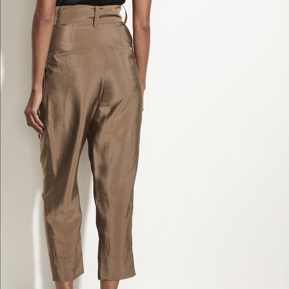NWT Vince - High Waist Belted Tapered Pants, Size 6 - Picture 3 of 16
